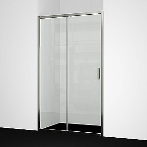 Душевая дверь WasserKRAFT Tauber 64S13 110 стекло прозрачное/профиль никель купить в интернет-магазине Sanbest