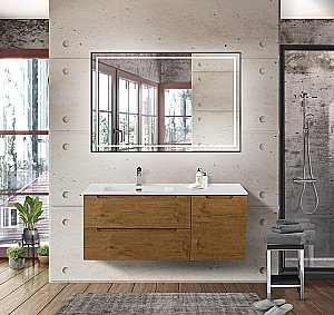 Тумба с раковиной BelBagno ETNA-1200-2C-1A-SO-RN-L/R Rovere Nature для ванной в интернет-магазине Sanbest
