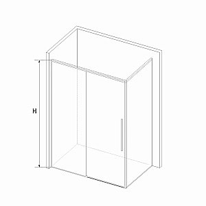 Душевой уголок RGW Stilvoll SV-42-1B 323242158-014 150x80 стекло прозрачное/профиль черный купить в интернет-магазине Sanbest