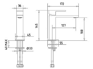 Смеситель для раковины Migliore KVANT 32443 золото купить в интернет-магазине сантехники Sanbest