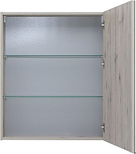 Зеркальный шкаф Aquanet Алвита new 70 дуб веллингтон белый купить в интернет-магазине сантехники Sanbest