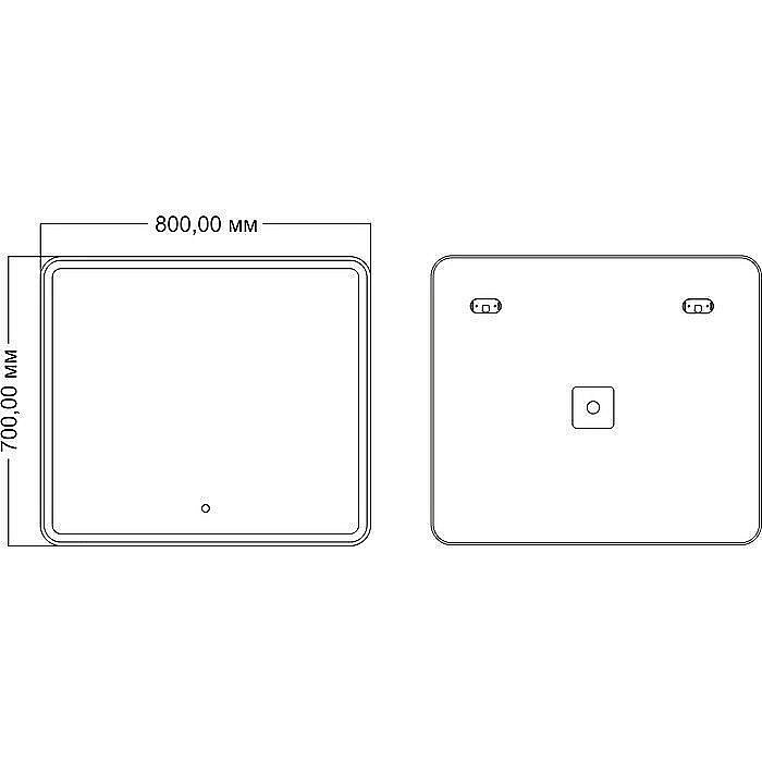Зеркало Mixline Альдо 545878 80 в ванную от интернет-магазине сантехники Sanbest