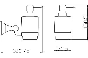 Диспенсер Rav-Slezak Morava MKA0303CMAT черный купить в интернет-магазине сантехники Sanbest