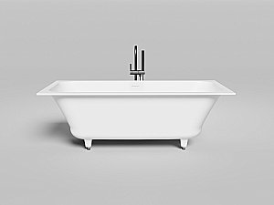 Ванна Salini Orlanda AXIS KIT S-Stone 170x75 103323M белая матовая купить в интернет-магазине Sanbest