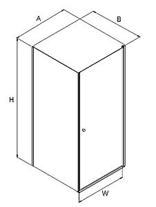Душевой уголок NEW TRENDY SUPERIA BLACK K-0800 80 x90 стекло прозрачное/профиль черный купить в интернет-магазине Sanbest
