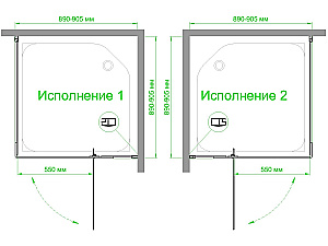 Душевой уголок Royal Bath RB HPVD-T-CH 90х90 стекло прозрачное/профиль хром купить в интернет-магазине Sanbest
