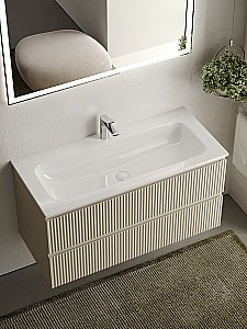 Тумба с раковиной Sancos SNOB R SNR100CE 100 Beige Soft для ванной в интернет-магазине Sanbest