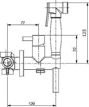 Гигиенический душ Webert Elio EL870303015PVC купить в интернет-магазине сантехники Sanbest