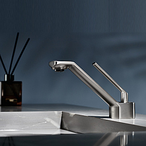 Смеситель для раковины Elghansa URBAN XQ 1613301-Gun оружейная сталь матовая купить в интернет-магазине сантехники Sanbest