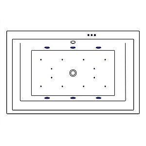 Ванна акриловая EXCELLENT Crown Lux RELAX WAEX.CRO19.RELAX.BR 190x120 белая с гидромассажем купить в интернет-магазине Sanbest