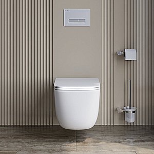 Унитаз подвесной BelBagno LUCE-TOR BB076CH-TOR/SC белый, с крышкой микролифт, безободковый, слив-торнадо купить в интернет-магазине Sanbest