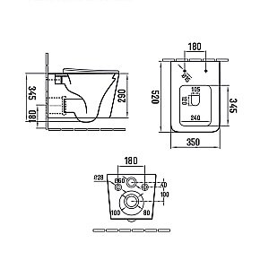 Унитаз Vincea Q-Line VT1-12MC безободковый, с крышкой микролифт, капучино матовый купить в интернет-магазине Sanbest