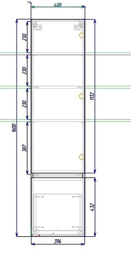 Шкаф подвесной Art&Max TECHNO 40 дуб Мелфорд для ванной в интернет-магазине сантехники Sanbest