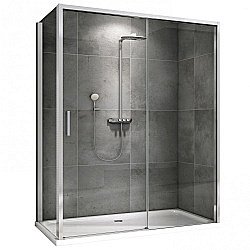 Душевой уголок Abber Komfort S102 170 прозрачный/хром купить в интернет-магазине Sanbest