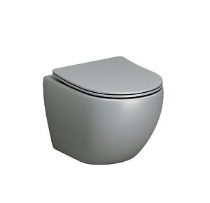 Унитаз подвесной Grossman Color GR-4455GLMS матовый светло-серый купить в интернет-магазине Sanbest