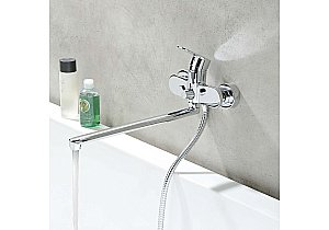 Cмеситель для ванны Aquatek Ника AQ1842CR хром купить в интернет-магазине сантехники Sanbest