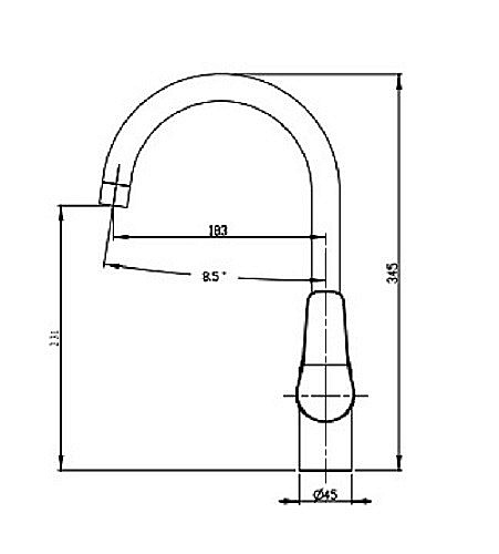 Смеситель для кухни Kaiser Sena 74044 купить в интернет-магазине сантехники Sanbest