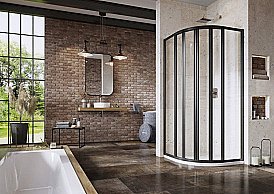 Душевой уголок Ravak SUPERNOVA SKKP6 80x80 черный/Transparent купить в интернет-магазине Sanbest