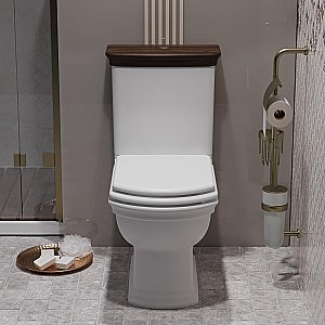 Унитаз-компакт напольный Опадирис Риспекто OS39723A белый, с бачком, с крышкой микролифт купить в интернет-магазине Sanbest