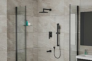 Душевая система Rush Thira TR3635-60Black черная матовая купить в интернет-магазине сантехники Sanbest