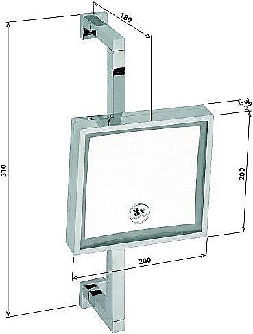 Зеркало косметическое Bemeta 112101182 хром купить в интернет-магазине сантехники Sanbest