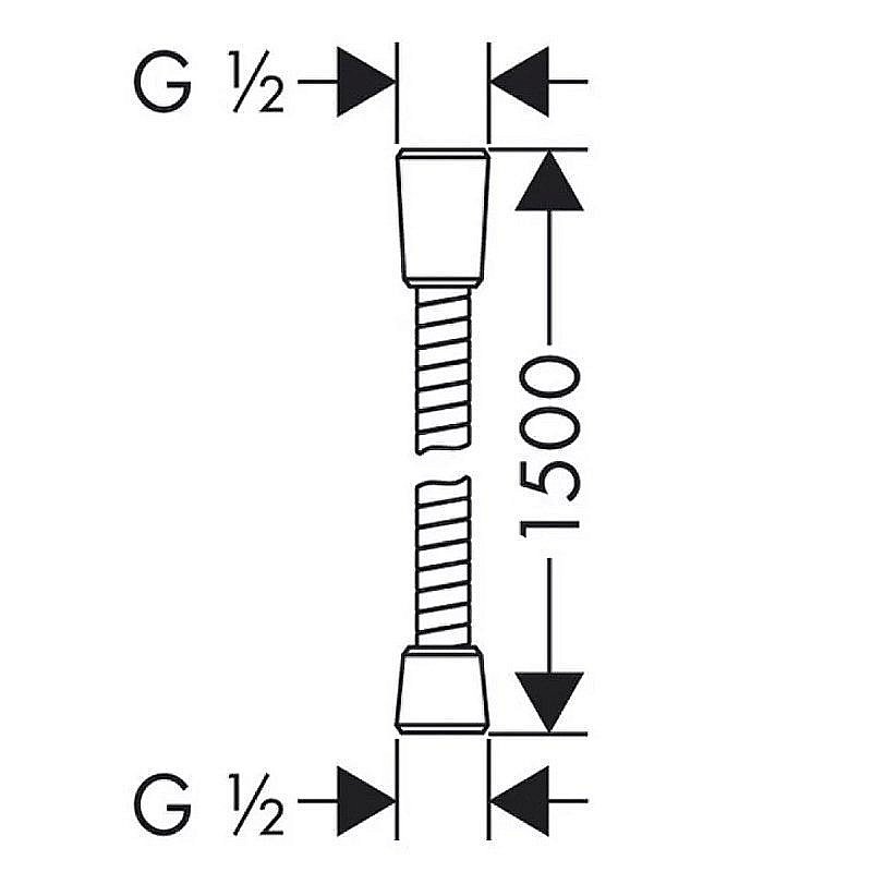 Душевой шланг Lemark 150 LE8023S-Black купить в интернет-магазине сантехники Sanbest