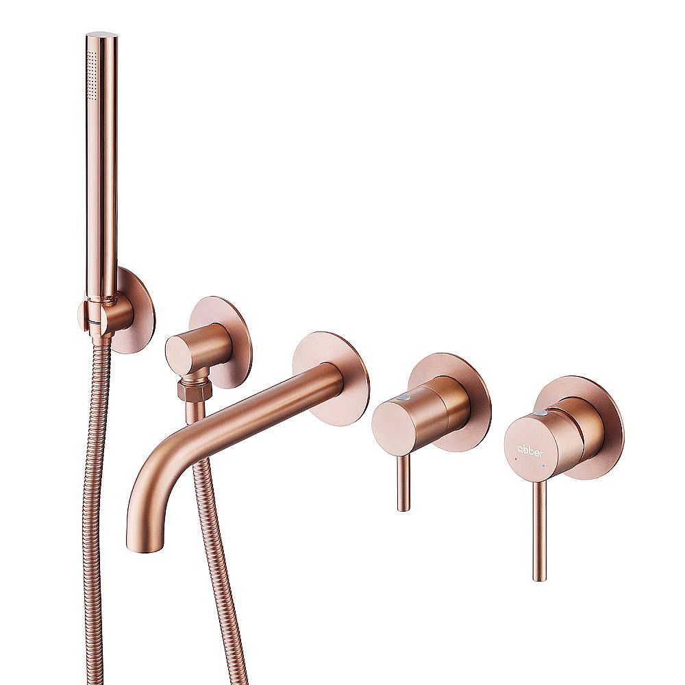 Смеситель для ванны Abber WASSER KREIS AF8130MRG розовое золото матовое купить в интернет-магазине сантехники Sanbest