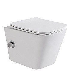 Унитаз BelBagno Due BB3103CHR-BS/SC безободковый, с крышкой микролифт купить в интернет-магазине Sanbest