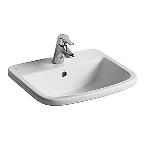 Раковина врезная сверху столешницы Ideal Standard Tempo 50 T059201 белая купить в интернет-магазине Sanbest