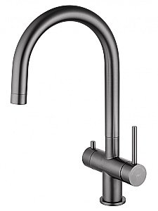 Смеситель для кухни c подключением фильтра WONZON & WOGHAND, Темный графит (WW-3211-BGG) купить в интернет-магазине сантехники Sanbest