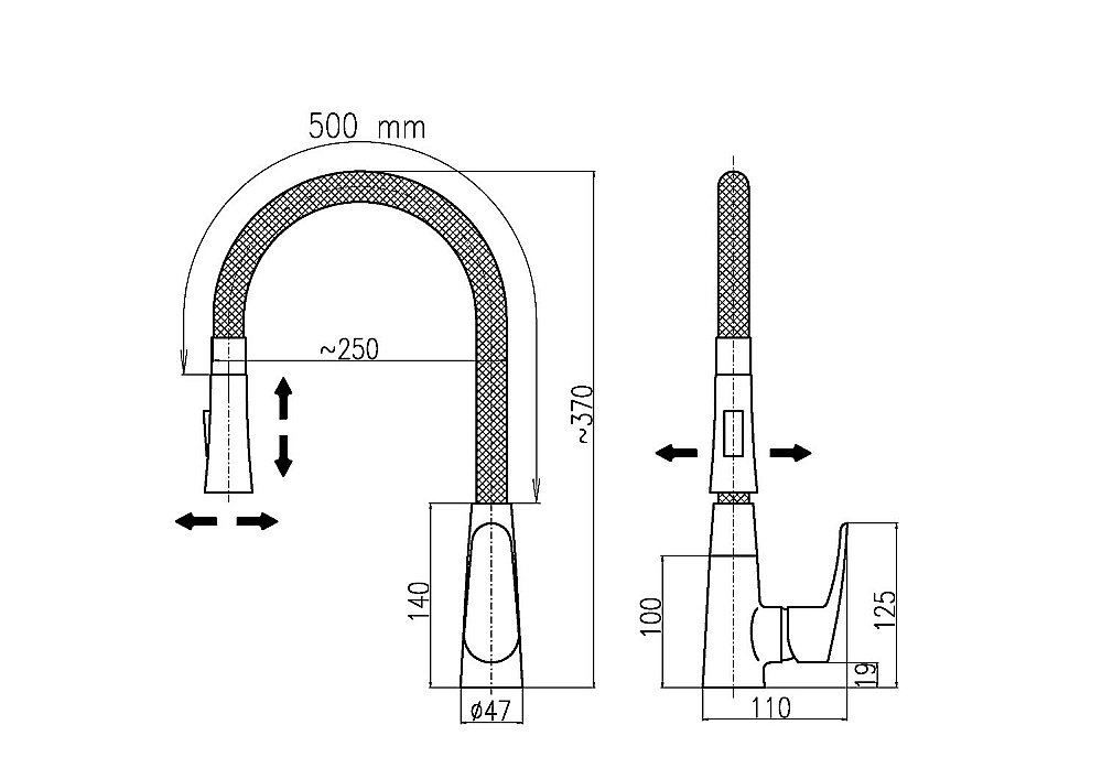 Смеситель для кухни Rav-Slezak AMUR AM719.5/11CMATC купить в интернет-магазине сантехники Sanbest