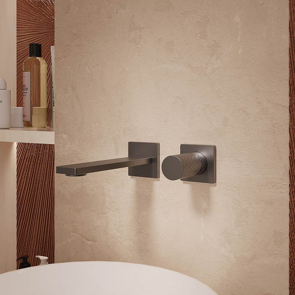 Смеситель для раковины Vincea Alto VBFW-6AL1GM вороненая сталь купить в интернет-магазине сантехники Sanbest