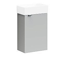 Тумба под раковину Sancos Mini MN35WR белый глянец/правая купить в интернет-магазине сантехники Sanbest