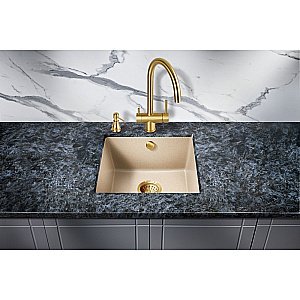 Мойка кухонная Milacio Leon 45 Cuarzo MC.77094 бежевая купить в интернет-магазине сантехники Sanbest