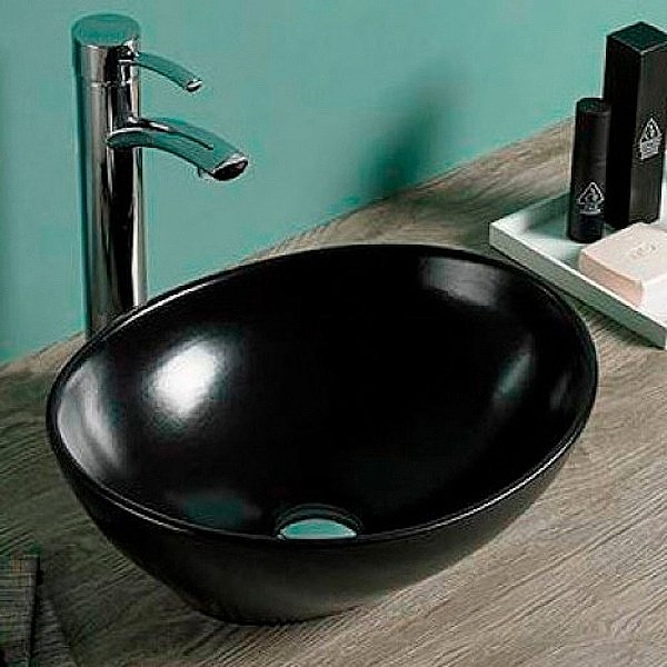 Раковина Jorno Melana 40,5 MLN-7138MB черная матовая купить в интернет-магазине Sanbest