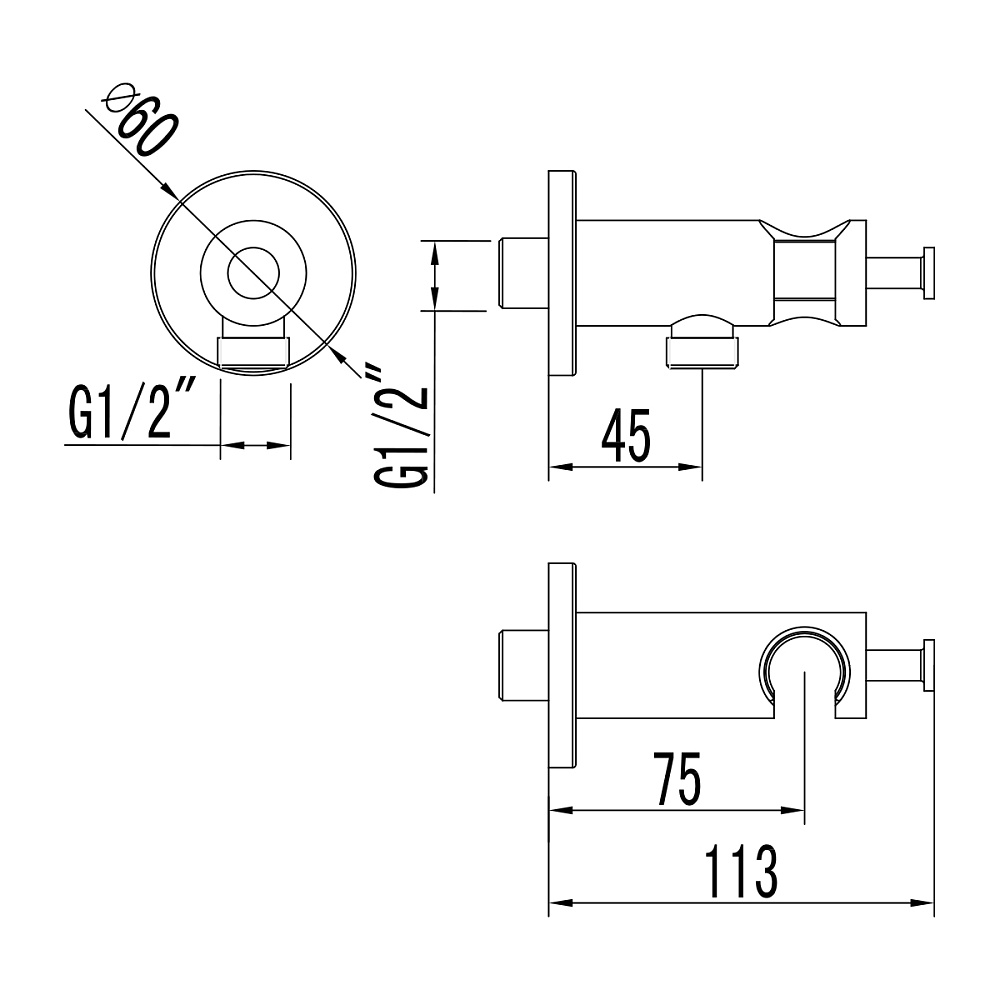 Подключение для шланга Lemark LM3785GM графит купить в интернет-магазине сантехники Sanbest