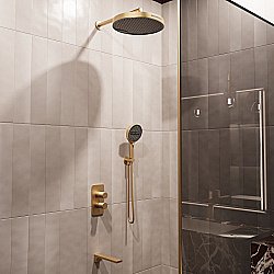 Душевая система Vincea Domus VSFW-5DM1BG брашированное золото купить в интернет-магазине сантехники Sanbest