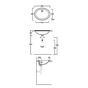 Раковина SIMAS Lavabi d'arredo S50Pbi купить в интернет-магазине Sanbest