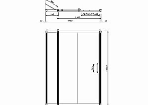 Душевая дверь раздвижная Burlington 150 стекло прозрачное/профиль хром купить в интернет-магазине Sanbest