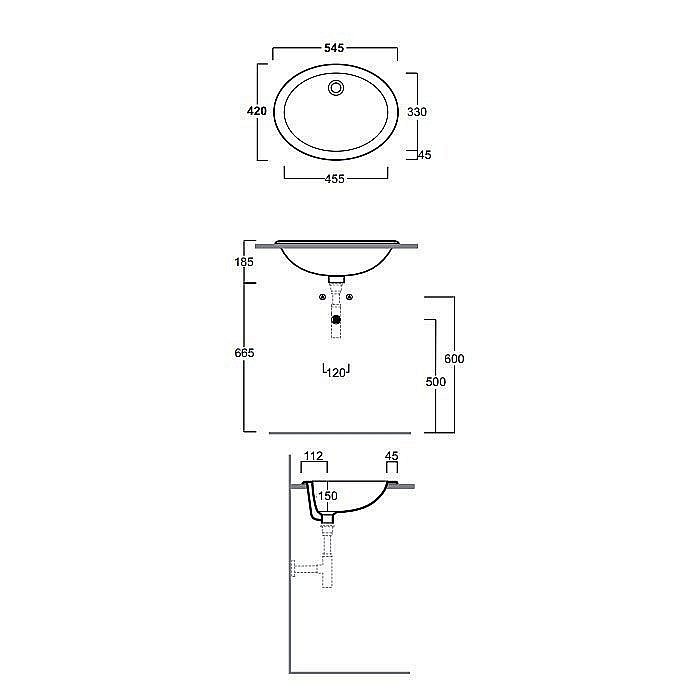 Раковина SIMAS Lavabi d'arredo S50Pbi купить в интернет-магазине Sanbest