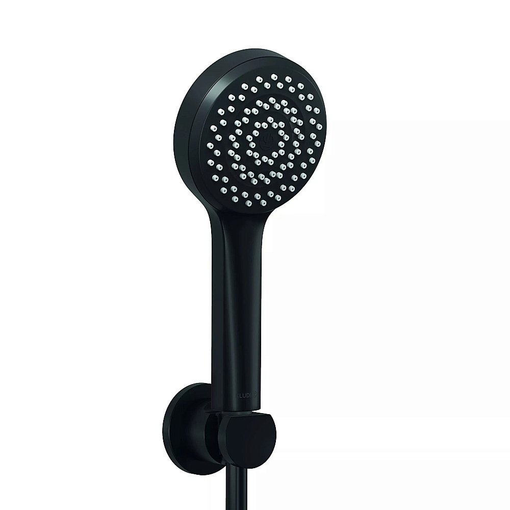 Душевой гарнитур Kludi Dive 6885039-00 черный матовый купить в интернет-магазине сантехники Sanbest