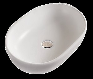 Раковина накладная Timo Kulo 60 TK-405MW белая матовая купить в интернет-магазине Sanbest