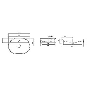 Раковина Gural Vit Nova 60х43 NO19MUL01 белая купить в интернет-магазине Sanbest