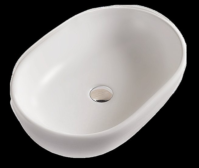 Раковина накладная Timo Kulo 60 TK-405MW белая матовая купить в интернет-магазине Sanbest