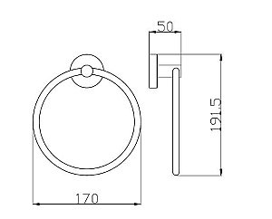 Полотенцедержатель Rav-Slezak COLORADO COA0104 купить в интернет-магазине сантехники Sanbest