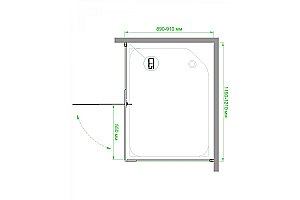 Душевой уголок Royal Bath HPV RB9120HPV-C 120х90 матовое стекло/профиль белый купить в интернет-магазине Sanbest