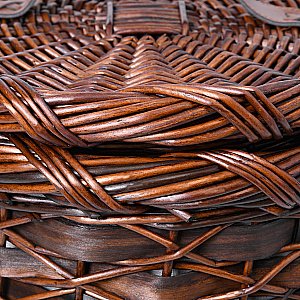 Корзина для белья WasserKRAFT Bever 240 WB-240-L темно-коричневый купить в интернет-магазине сантехники Sanbest