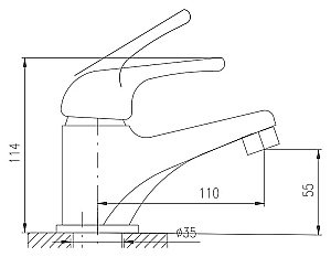 Смеситель для раковины Rav-Slezak Seina Junior SAJ091.5 красный/желтый/синий купить в интернет-магазине сантехники Sanbest