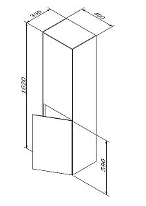 Пенал подвесной AM.PM Inspire 2.0 40 бежевый для ванной в интернет-магазине сантехники Sanbest