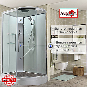 Душевая кабина AvaCan EM Серия EM2811LT 110х80 стандартная прозрачная, левосторонняя купить в интернет-магазине Sanbest